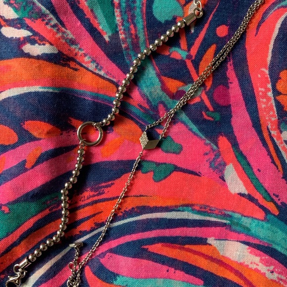 Fossil stainless steel bracelet set of 2 worn few times in good condition - Picture 5 of 6